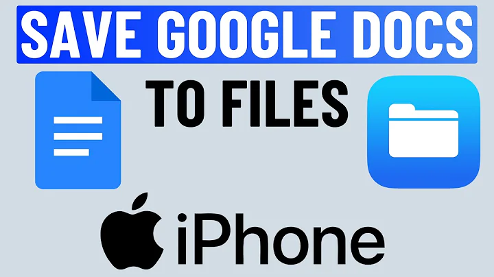 How To Save Google Docs To Files on iPhone (2025)