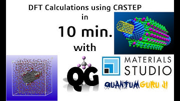 Calculations Using CASTEP tool in Materials Studio || Gaurav Jhaa
