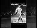 Babe Ruth didn’t just hit HR’s, he lost a lot of them. And a lot would be easy HR’s today