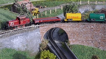 Z Gauge Micro Railway in a Coffee Table