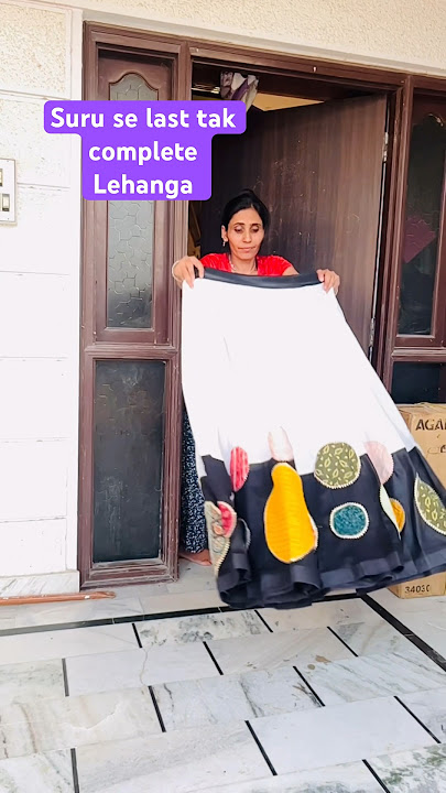 Navratri Lehanga Complete video / How to make navratri lehenga simple / Ghamu saran#shorts