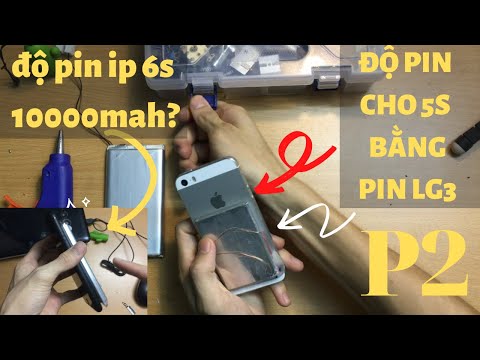 Video ĐỘ PIN cho IPHONE 5s 6s 10000mah / how to make battery... - youtube