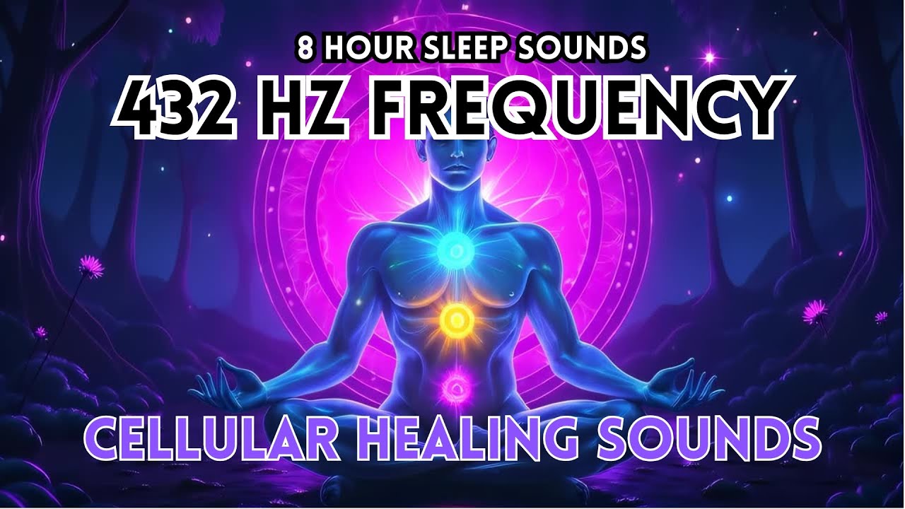 432 Hz Frequency – 8 Hour Black Screen Sleep Music for Cellular Healing ...