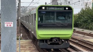 山手線E235系0番台ﾄｳ33編成　池袋新宿方面行きが大塚駅1番線に入線するシーン