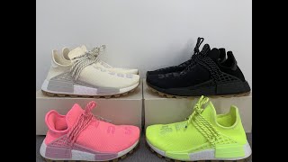Pharrell Adidas NMD HU unboxing + ALL COLORWAYS!