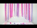 How to Make a Crepe Paper Streamer Party Backdrop