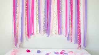 How to Make a DIY Streamer Backdrop from 99 Cent Streamers - Pop