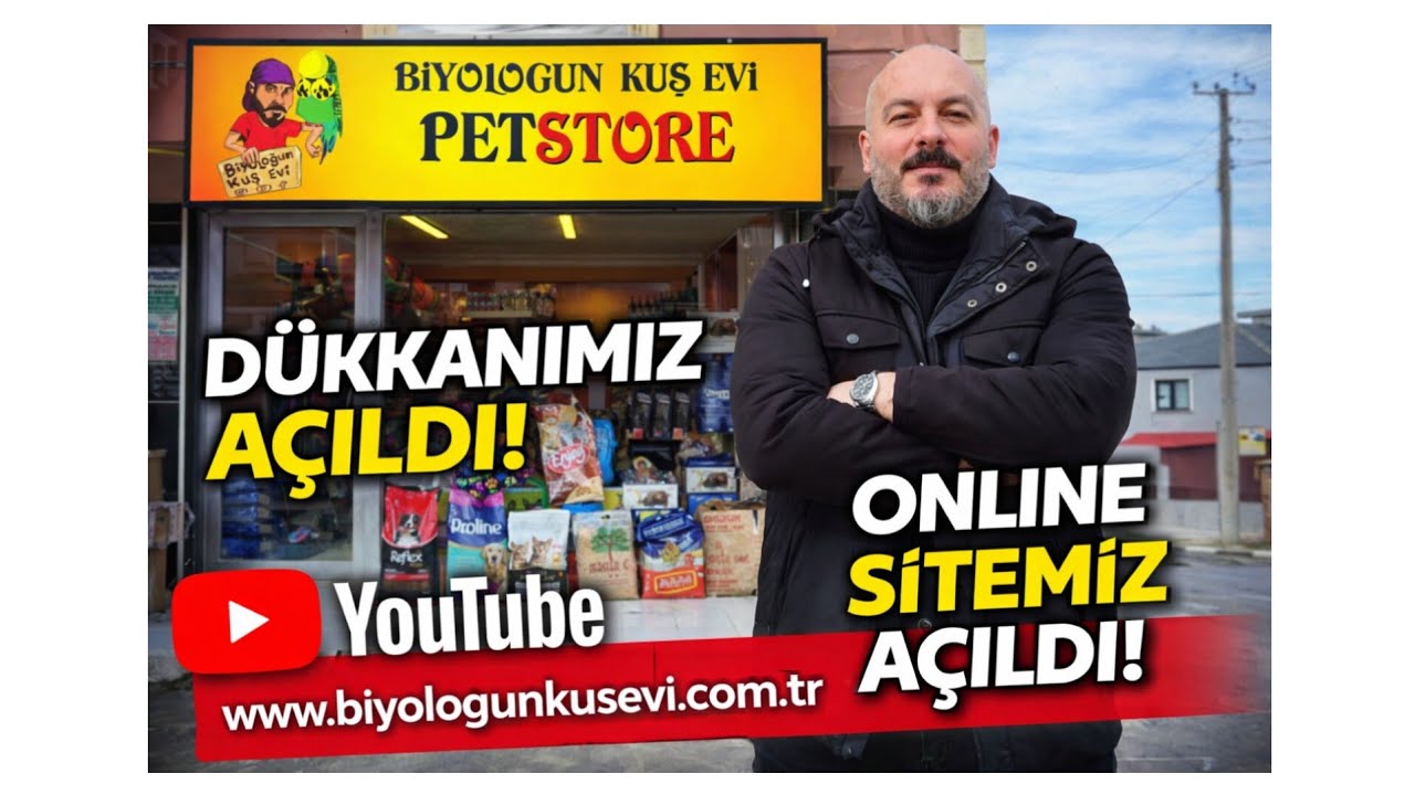 Keşan’da Petshop Açtık! Biyologun Kuş Evi Artık Hizmette + Online Satış Başladı
