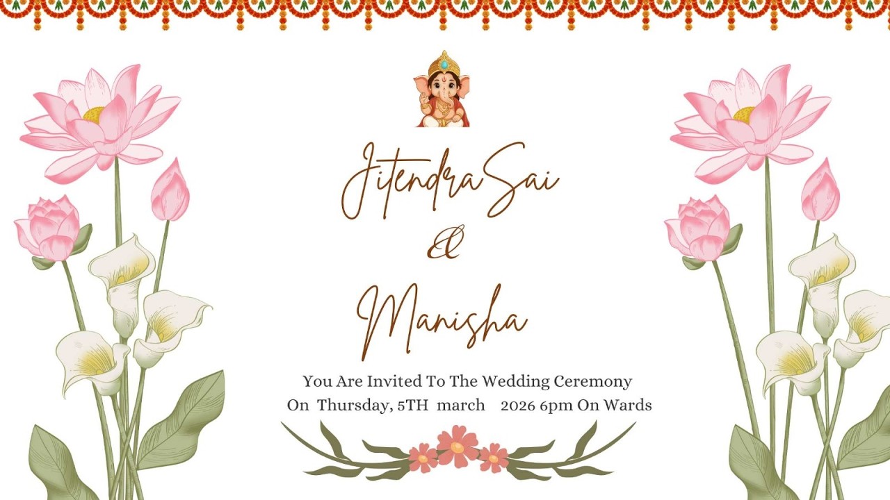 JitendraSai &  Manisha wedding