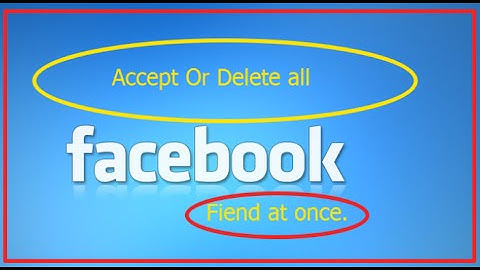 How To Accept All Friend Requests At Once On Facebook -2016.And delete your all friend request .