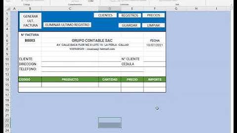 Cómo hacer un factura automática con Macros en Excel - Parte 1 y 2