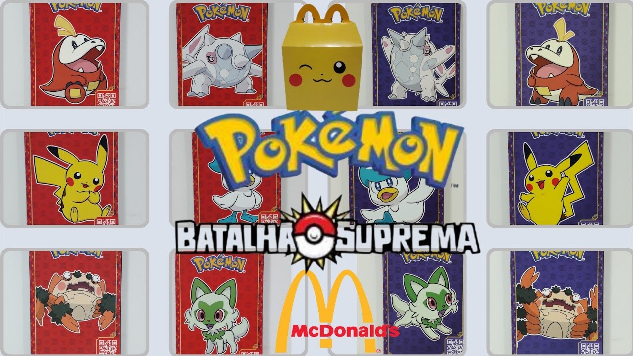 McDonald's Brasil traz novamente cards de Pokémon Batalha Suprema