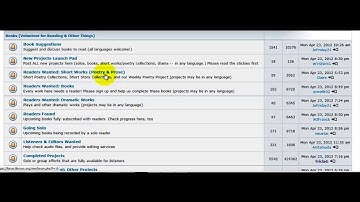 Welcome to LibriVox - Getting to Know Our Forums.mp4