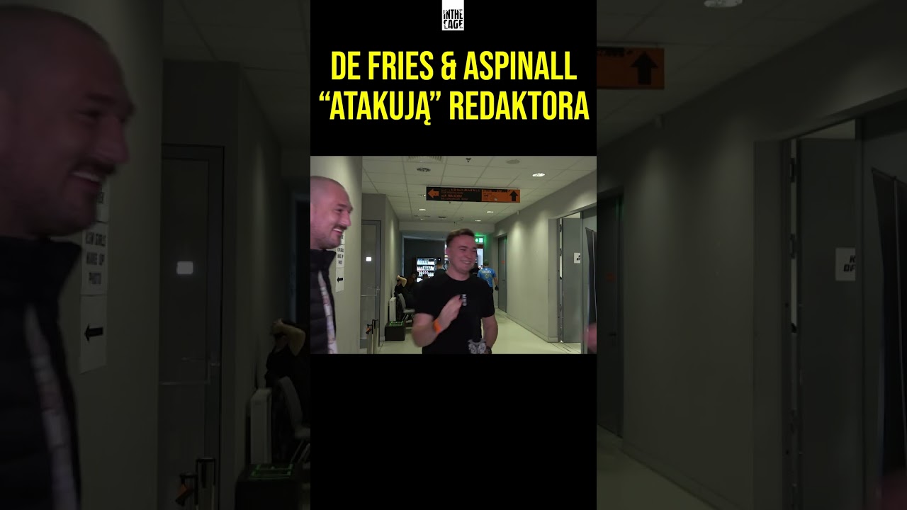 👊 De Fries & Aspinall "atakują" redaktora po wywiadzie na XTB KSW 77