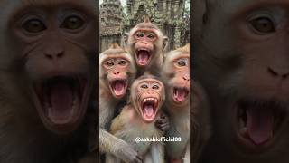 monkey group photo #trending#shorts#ytshorts#@Sakshiofficial88👍🏼😍