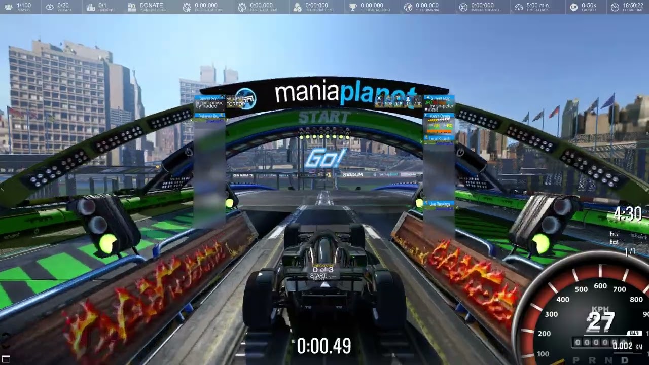 TrackMania 2 Stadium PC gameplay footage - ManiaPlanet Update 4 bugs