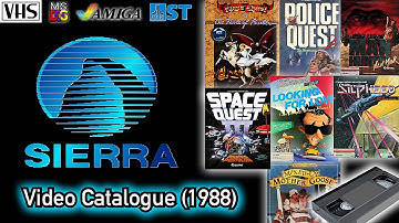 Sierra On-Line Video Game Catalogue (1988) - King’s Quest Police Space Amiga MS-DOS Atari ST
