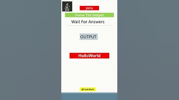 Guess the output - 5 #codemyth #coding #javaframework #codedecode #code #programminglife
