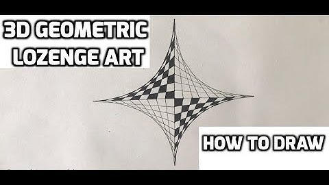 Learn How To Draw 3D Geometric Lozenge Art | Spirograph Tutorial For Beginners