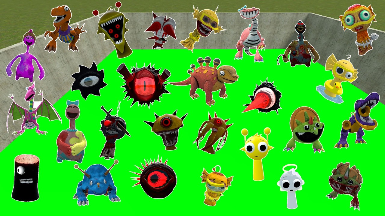 BIG HOLE TOXIC ALL INCREDIBOX MISS SPRUNKI MR SUN TREE FUN COMPUTER PHASES SPARTAN KICKING in Gmod