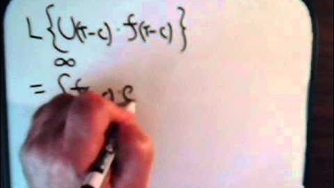 Differential Equations: Unit Step Function - LaPlace Transform Derivation