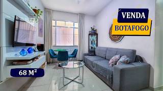 BOTAFOGO ARNALDO QUINTELA 68M² TODO REFORMADO SILENCIOSO 2 QUARTOS 2 BANHEIROS LAZER NO ROOFTOP