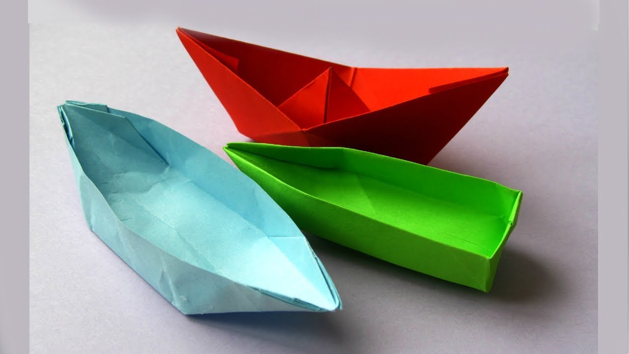 Корабли, лодки, пароходы. Оригами из бумаги - лучшее.