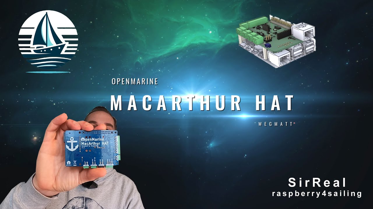 OpenMarine/Wegmatt MacArthur HAT: Unboxing and first tests - YouTube