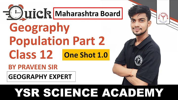 Geography | Class 12 | World Population | One Shot | Maharashtra Board