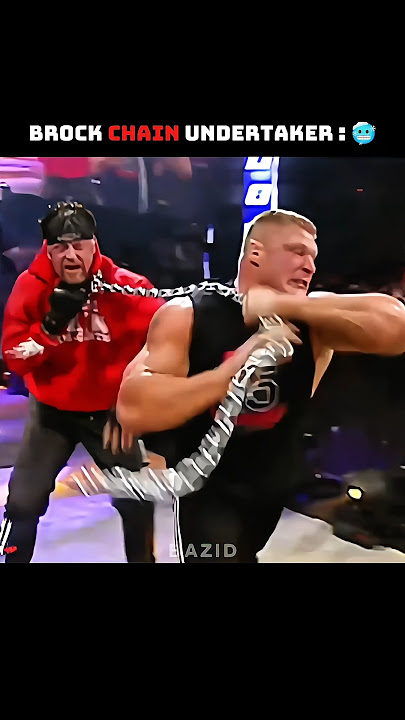 brock lasner chain to undertaker🥶 #wwe #wrestling #shorts