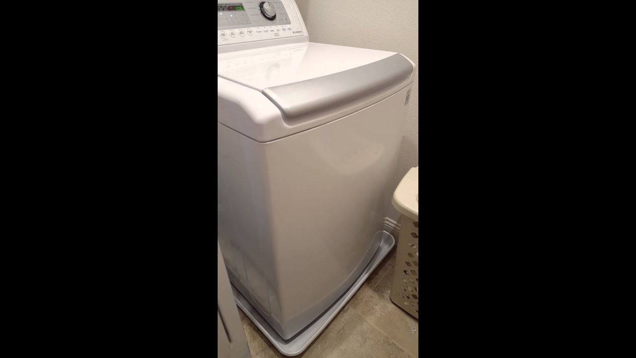 LG WT4970CW Top load washing machine. - YouTube