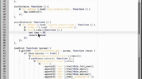 jQuery Video Tutorial - The Making of Address book - Part 4