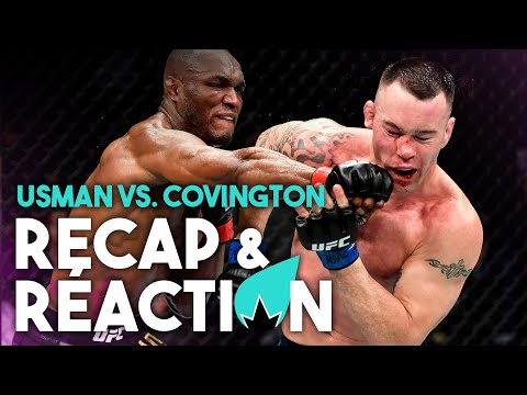 UFC 245 Kamaru Usman vs. Colby Covington (reaction) - un combat DANTESQUE