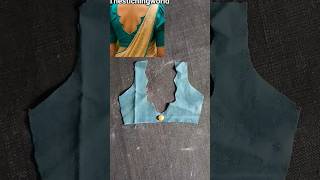 easy and stylish blouse back neck cutting tips #thestichingworld #viralshort #viral