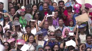 Flag Raising Ceremony with President-elect Rodrigo Roa Duterte 6/27/2016