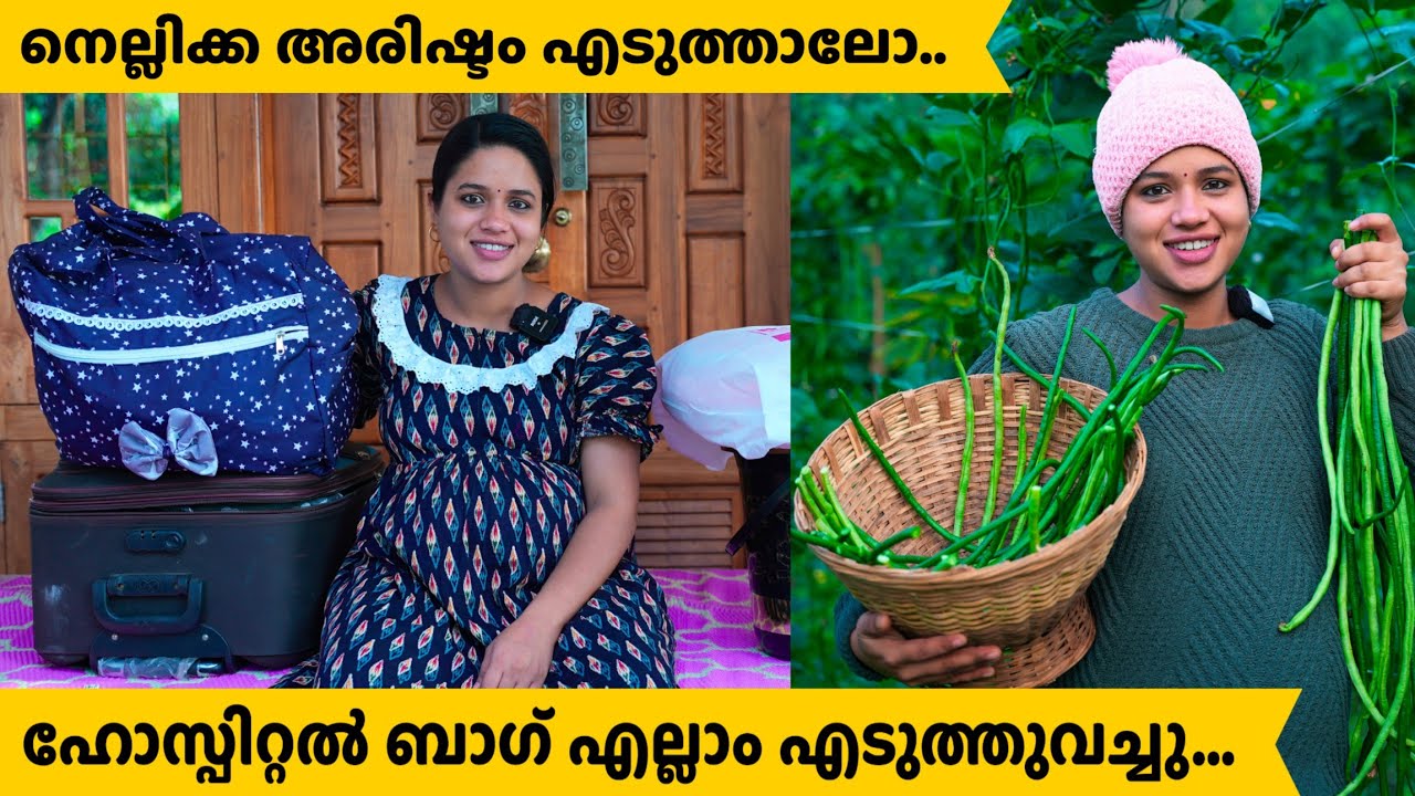 ഹോസ്പിറ്റൽ ബാഗ് എല്ലാം എടുത്തുവച്ചു... നെല്ലിക്ക അരിഷ്ടം എടുത്താലോ.. saranya