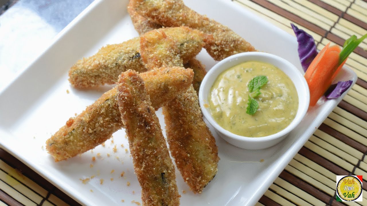 Crispy Fingers - Eggplant - By Vahchef @ VahRehVah.com | Vahchef - VahRehVah