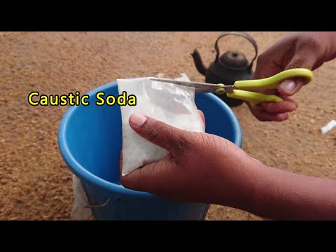 Without SOAP or DETERGENTS | how to use caustic soda for cleaning | Causticsoda uses and experiments