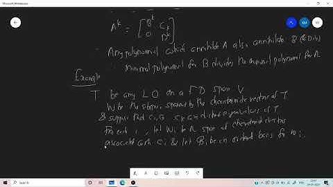 Invarient Subspaces (part 2 ) by Dr. Krishna M