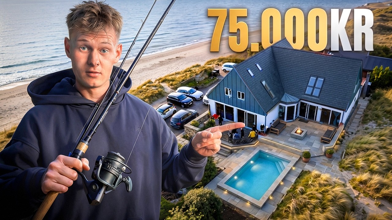 48 timers LUKSUS fisketur (kæmpe villa og privat kok)🔥🎣