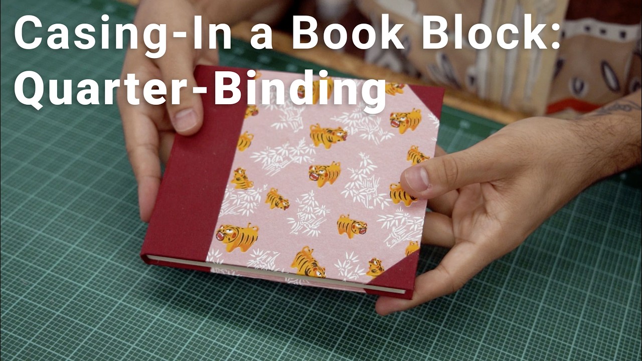 Quarter Binding Cover & Casing-In — Khadi Book Block