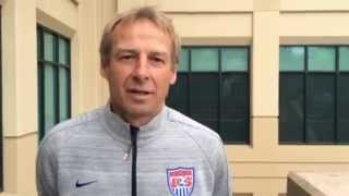 Jurgen Klinsmann Addresses Fans before Press Conference in Palo Alto