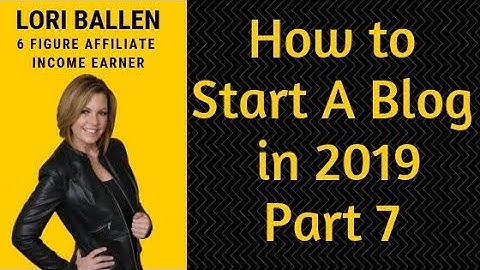 How to Start a Blog in 2019 with Lori Ballen [7] Adding In your Table Of Contents