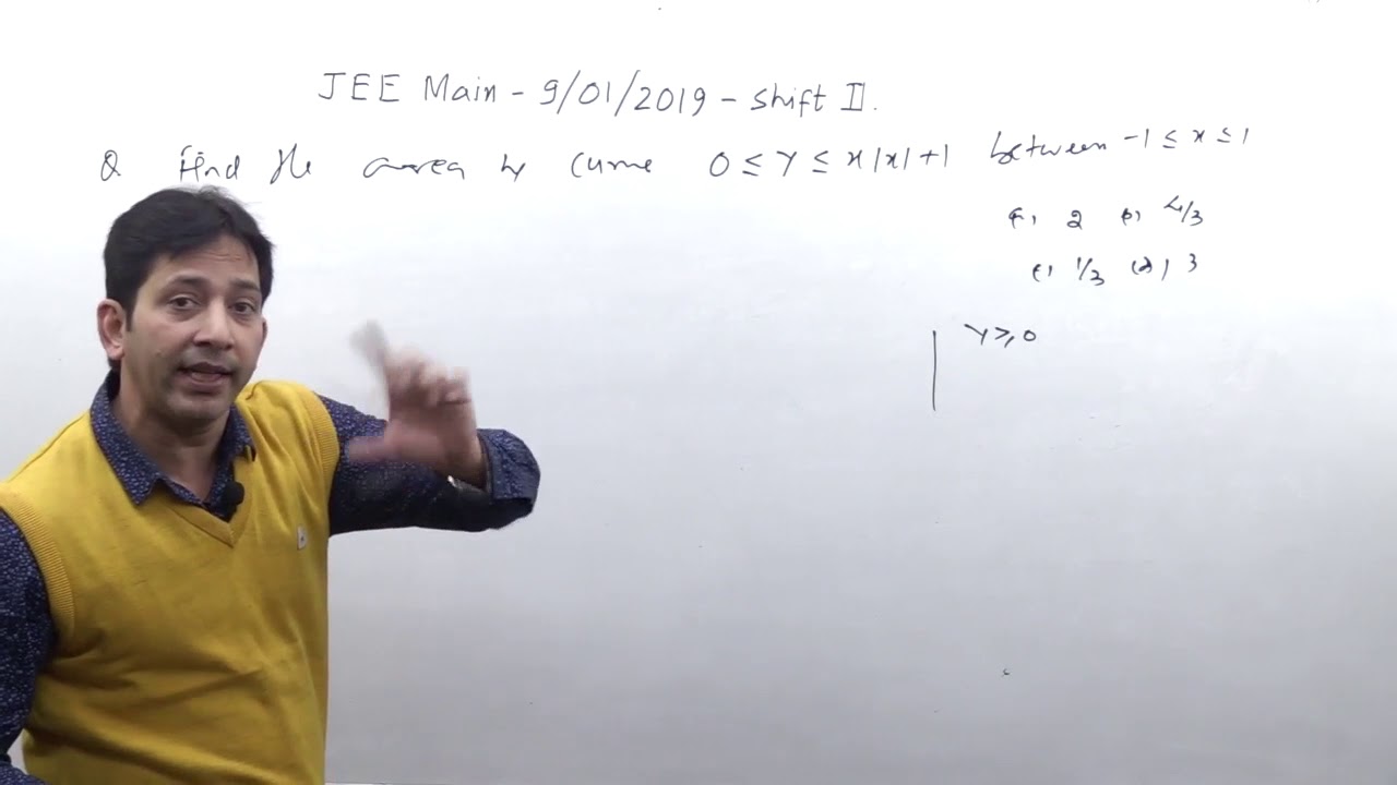 JEE MAIN- 2019 jan 9  Shift -2  Paper-2 Memory Based -1 solutions maths