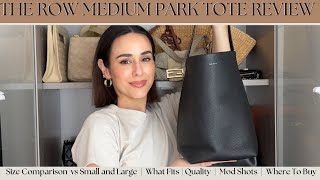 THE ROW N/S Park medium suede tote