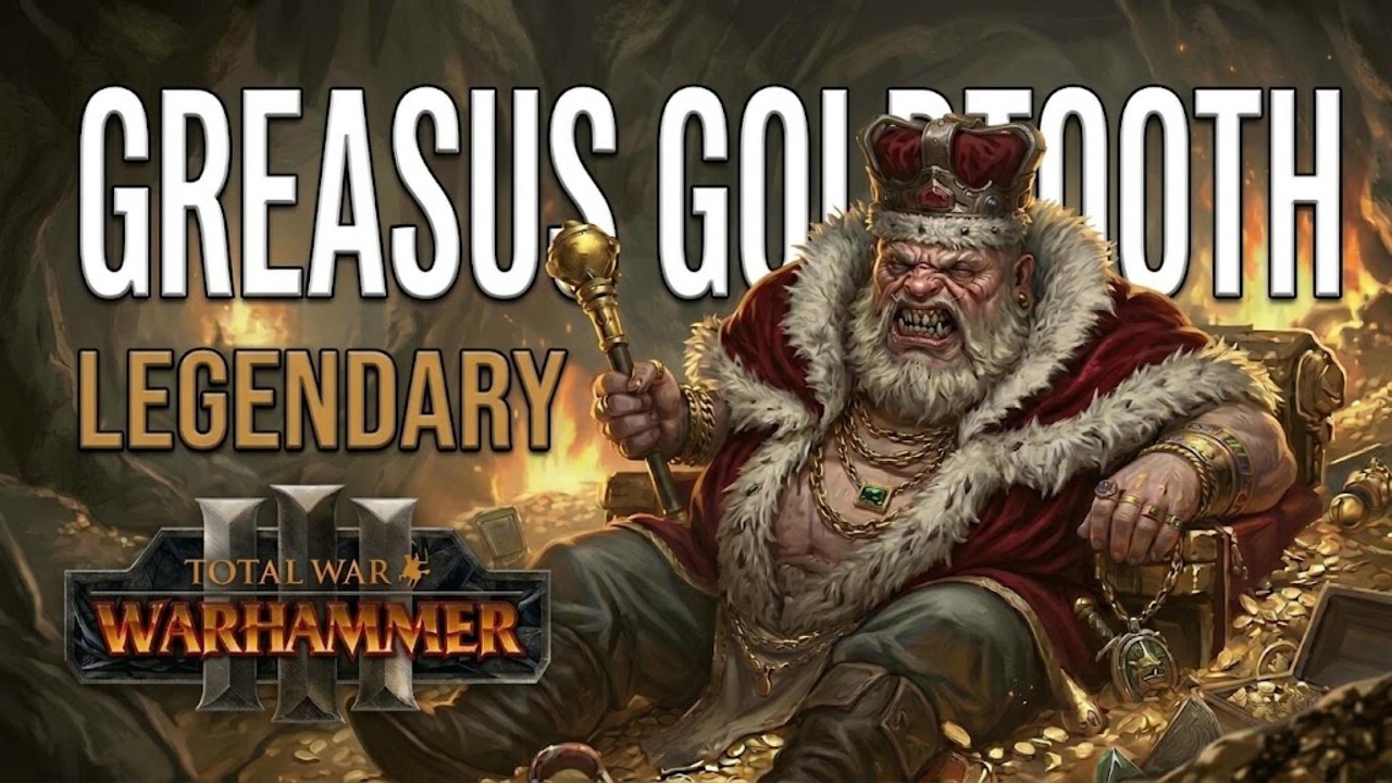 Totalwar Warhammer : Greasus Goldtooth ระดับ Legendary - YouTube