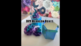 DIY Cricut Hexagon Boxes | Cricut Boxes| Party Favor Boxes