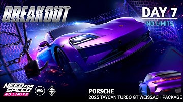 NFS: No Limits | Porsche Taycan Turbo GT Weissach Package (DAY 7 - Breakout No | Limits) NFSWINDER