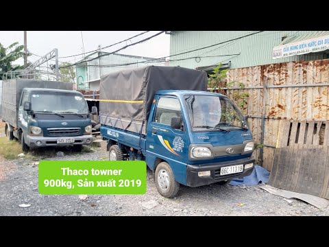 Video Xe tải cũ, Thaco Towner 900kg, Sản xuất 2019. Odo 25... - youtube