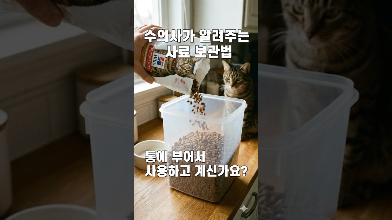 수의사가 알려주는 사료 보관법